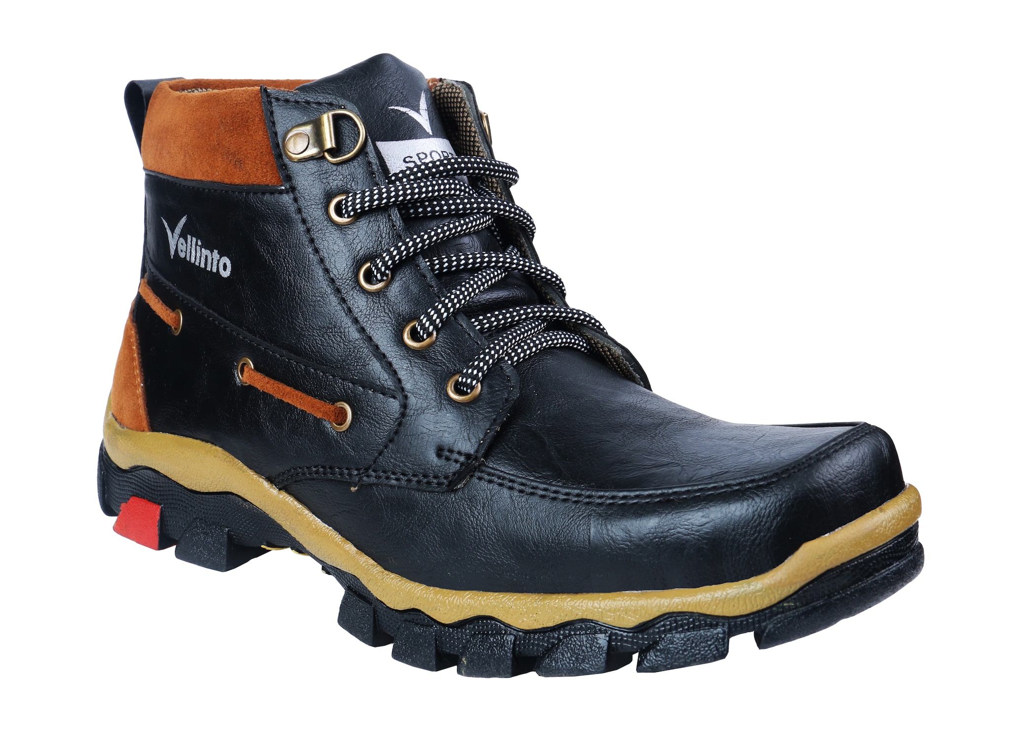 

VELLINTO Men Black Outdoor Boots - ART CA104BLK 9