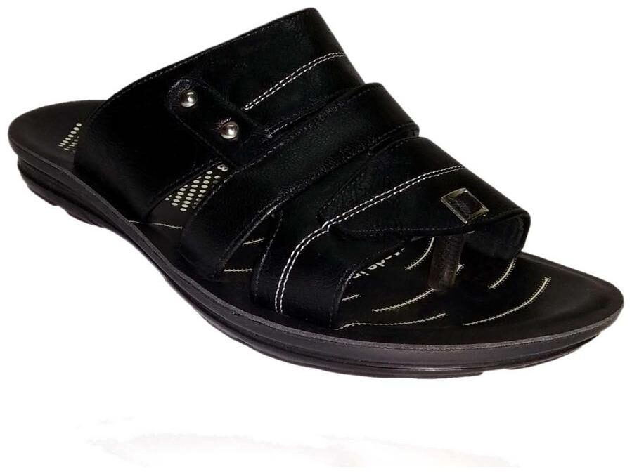

VIRDHI Men Black Slippers
