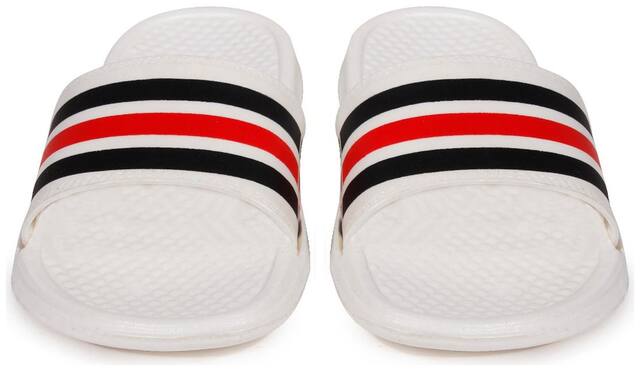 Vitoria Men White & Red Sliders