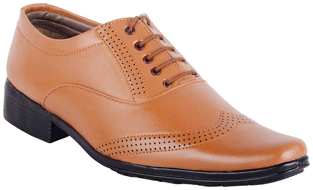 

Vitoria Men Tan Derby Formal Shoes