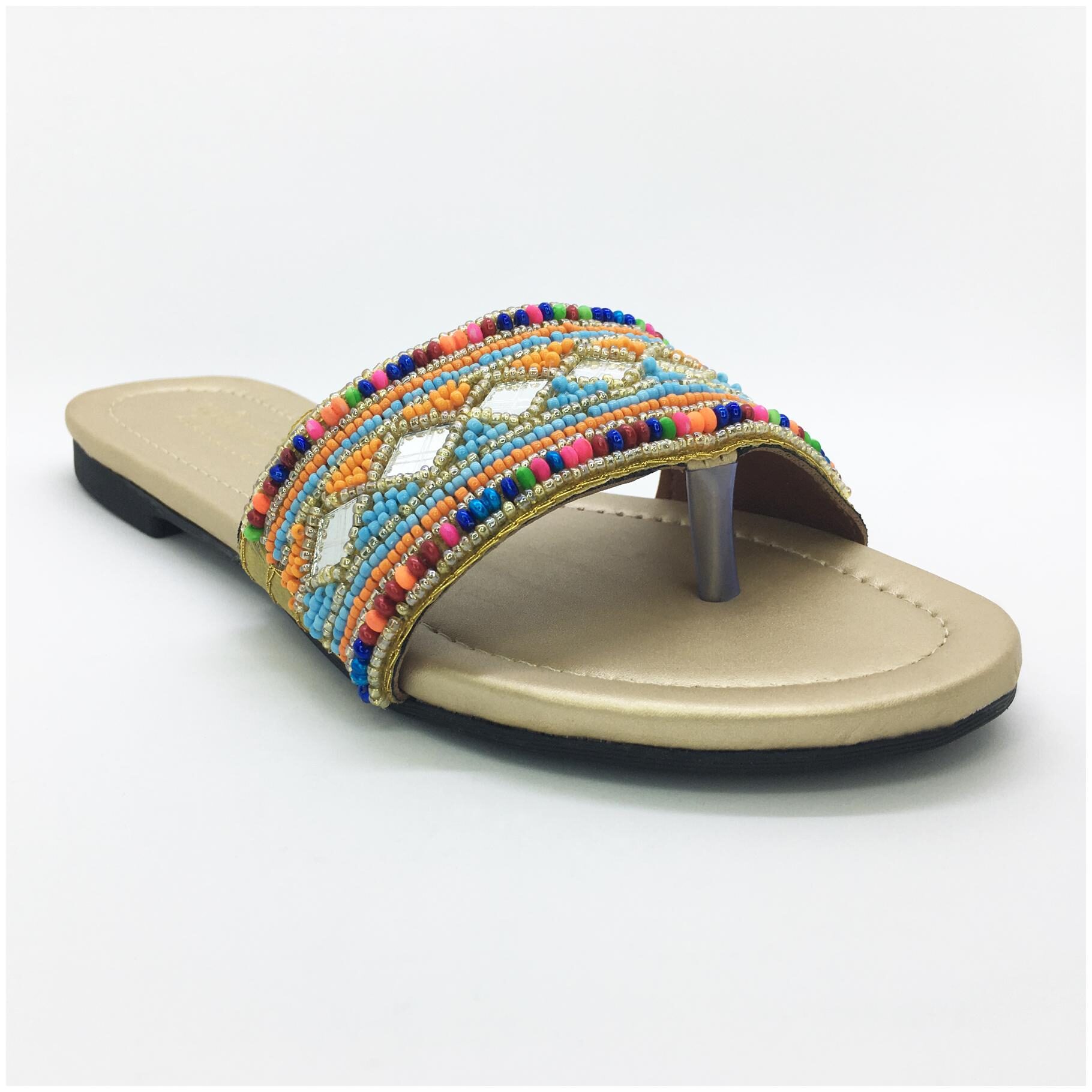 

WALK-N-STYLE Women Gold One Toe Flats