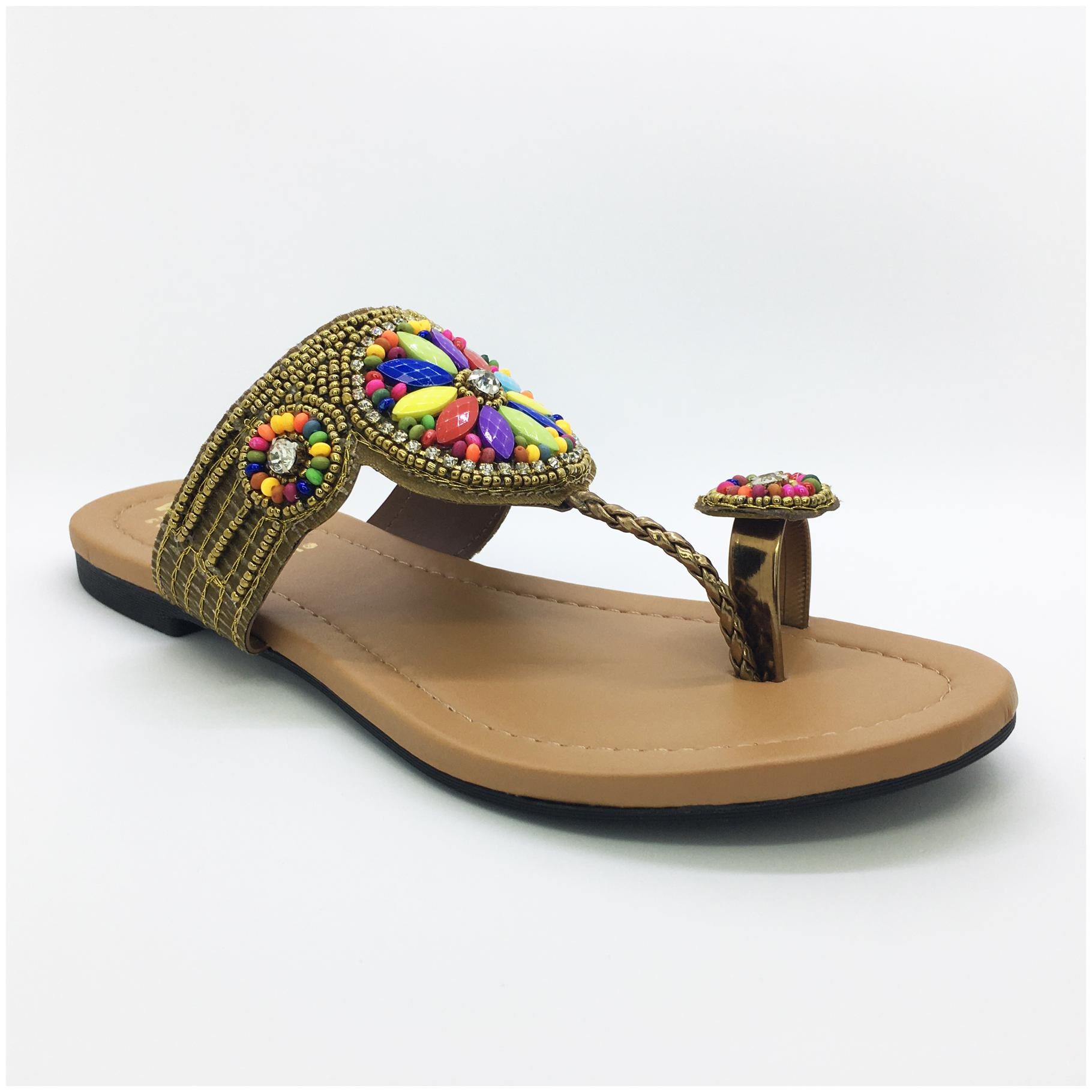 

WALK-N-STYLE Women Khaki One Toe Flats