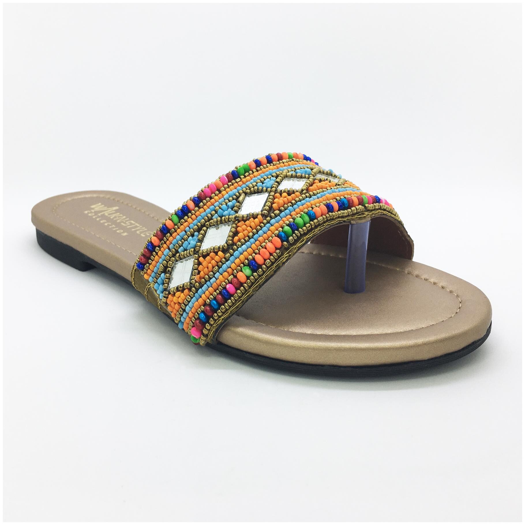 

WALK-N-STYLE Women Khaki One Toe Flats