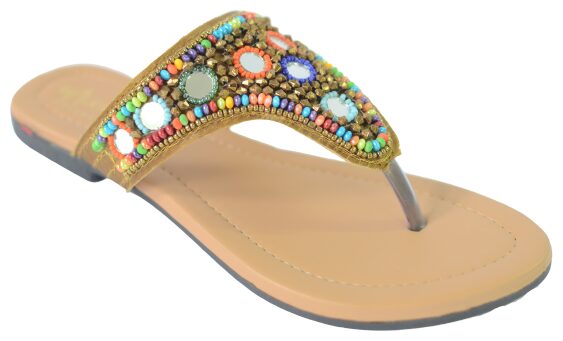 

WALK-N-STYLE Women Brown T-Strap Flats