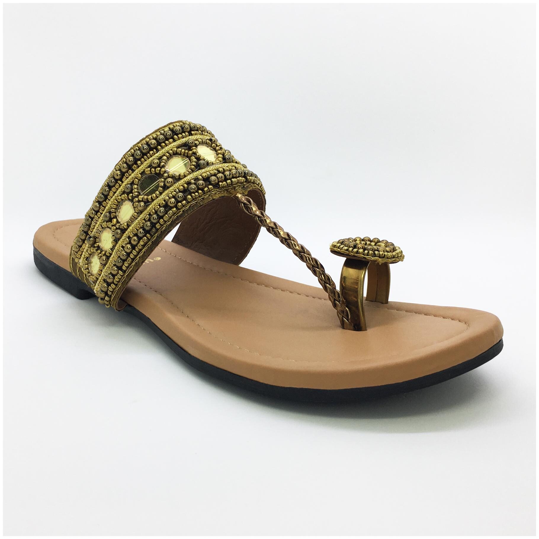 

WALK-N-STYLE Women Khaki One Toe Flats