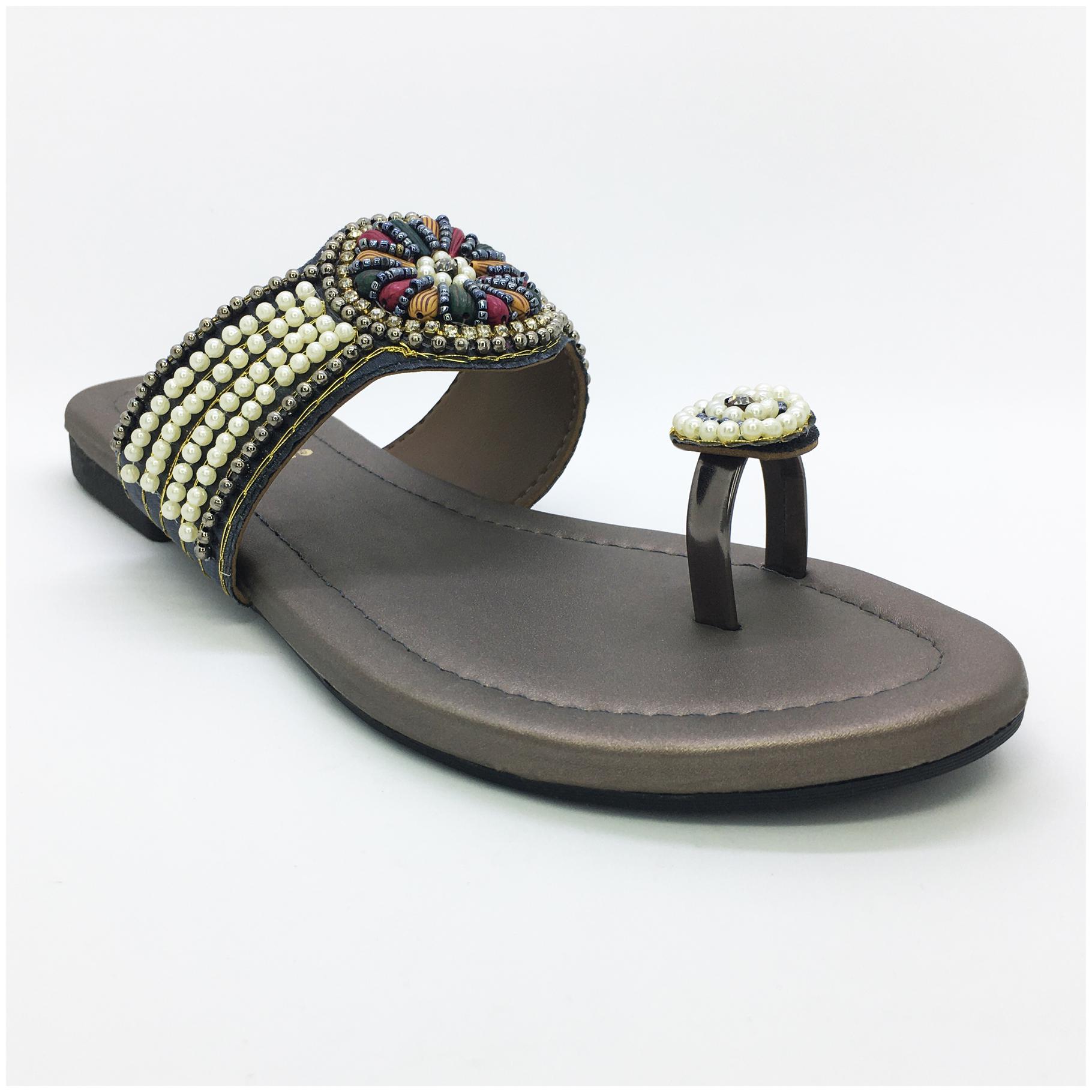 

WALK-N-STYLE Women Grey One Toe Flats