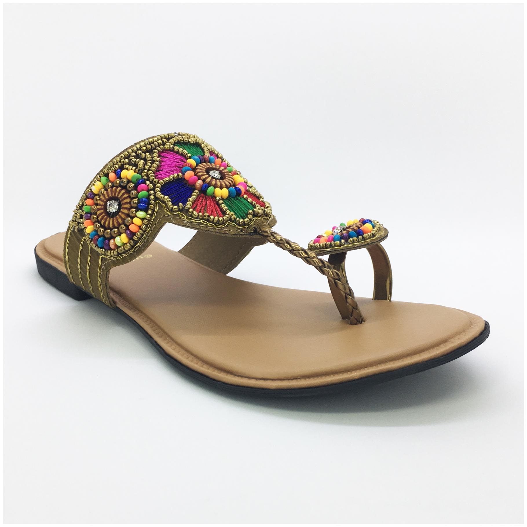 

WALK-N-STYLE Women Khaki One Toe Flats