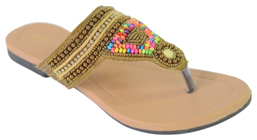 

WALK-N-STYLE Women Brown T-Strap Flats