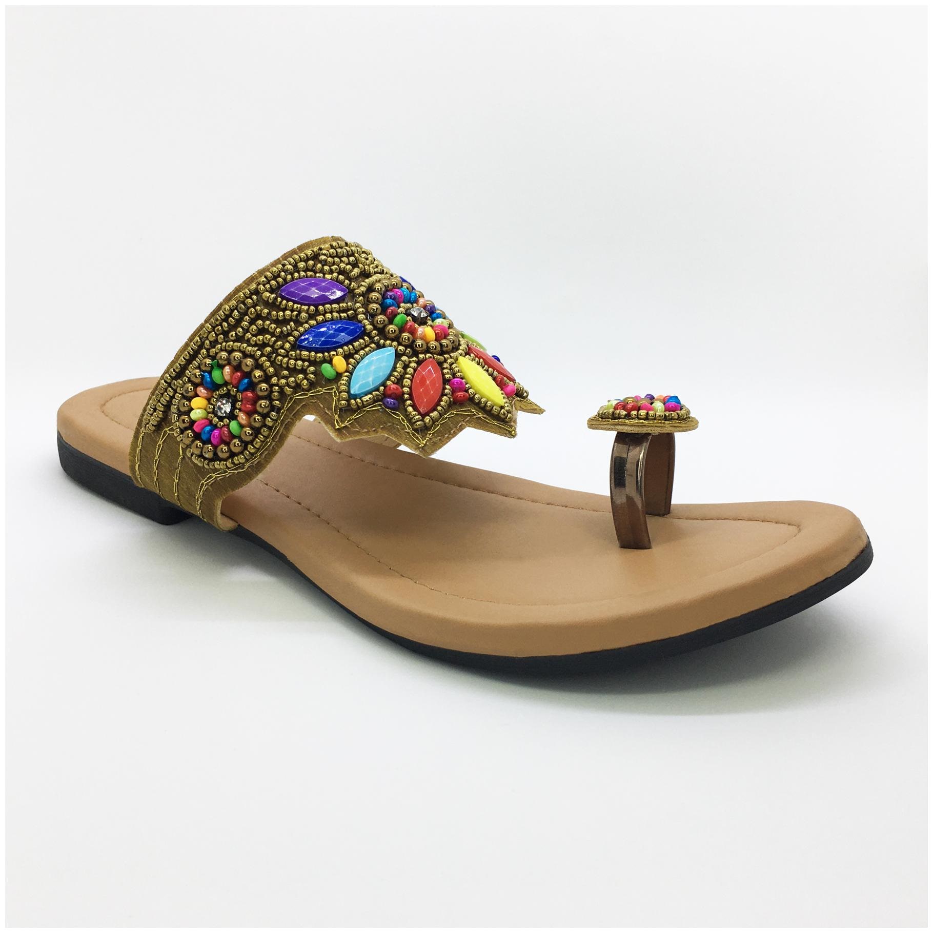 

WALK-N-STYLE Women Khaki One Toe Flats