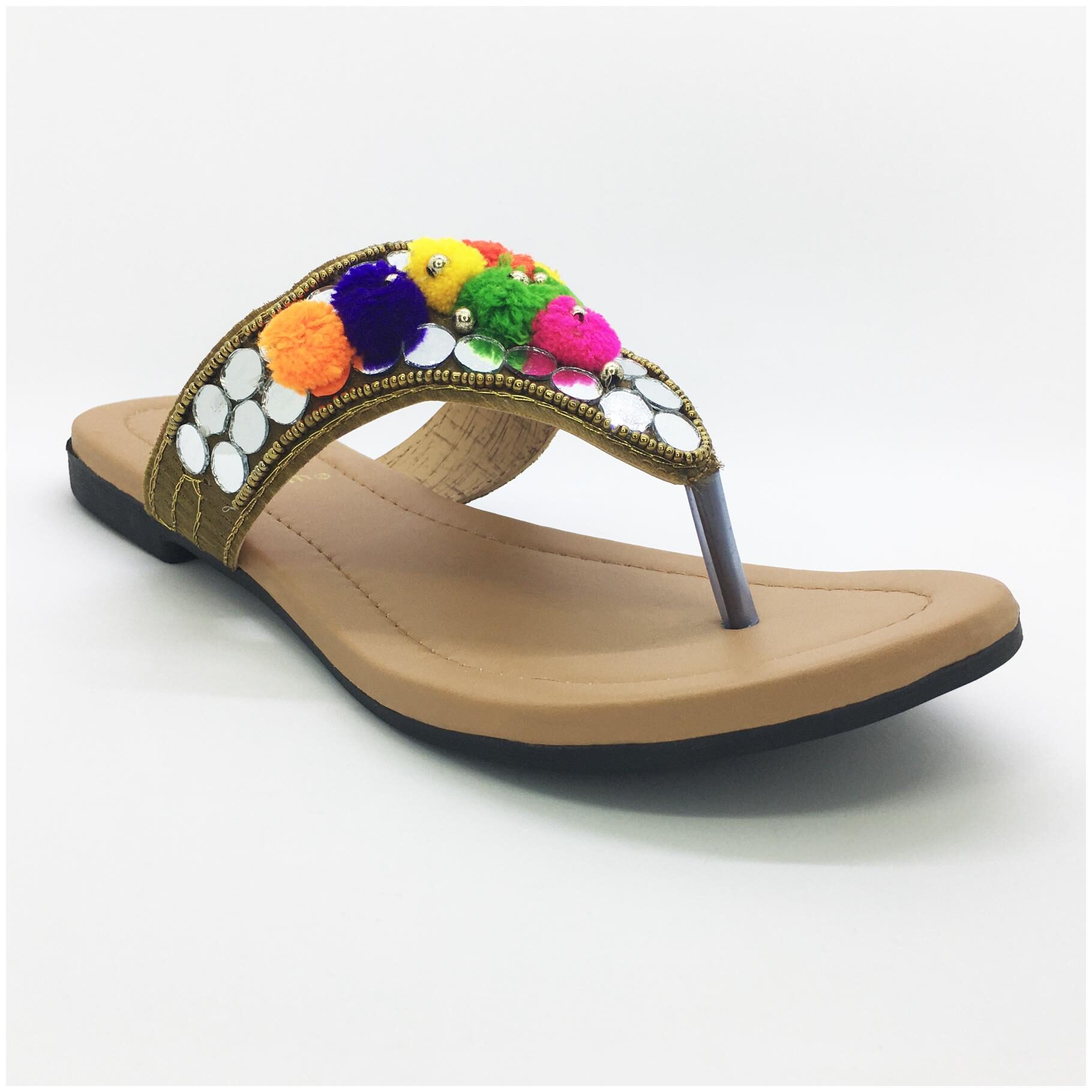 

WALK-N-STYLE Women Khaki One Toe Flats