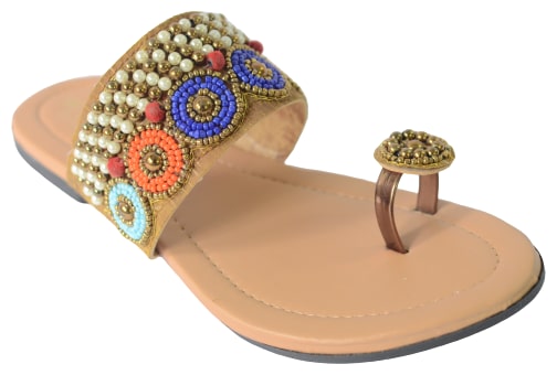 

WALK-N-STYLE Women Brown T-Strap Flats