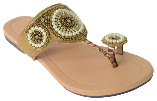 

WALK-N-STYLE Women Brown T-Strap Flats