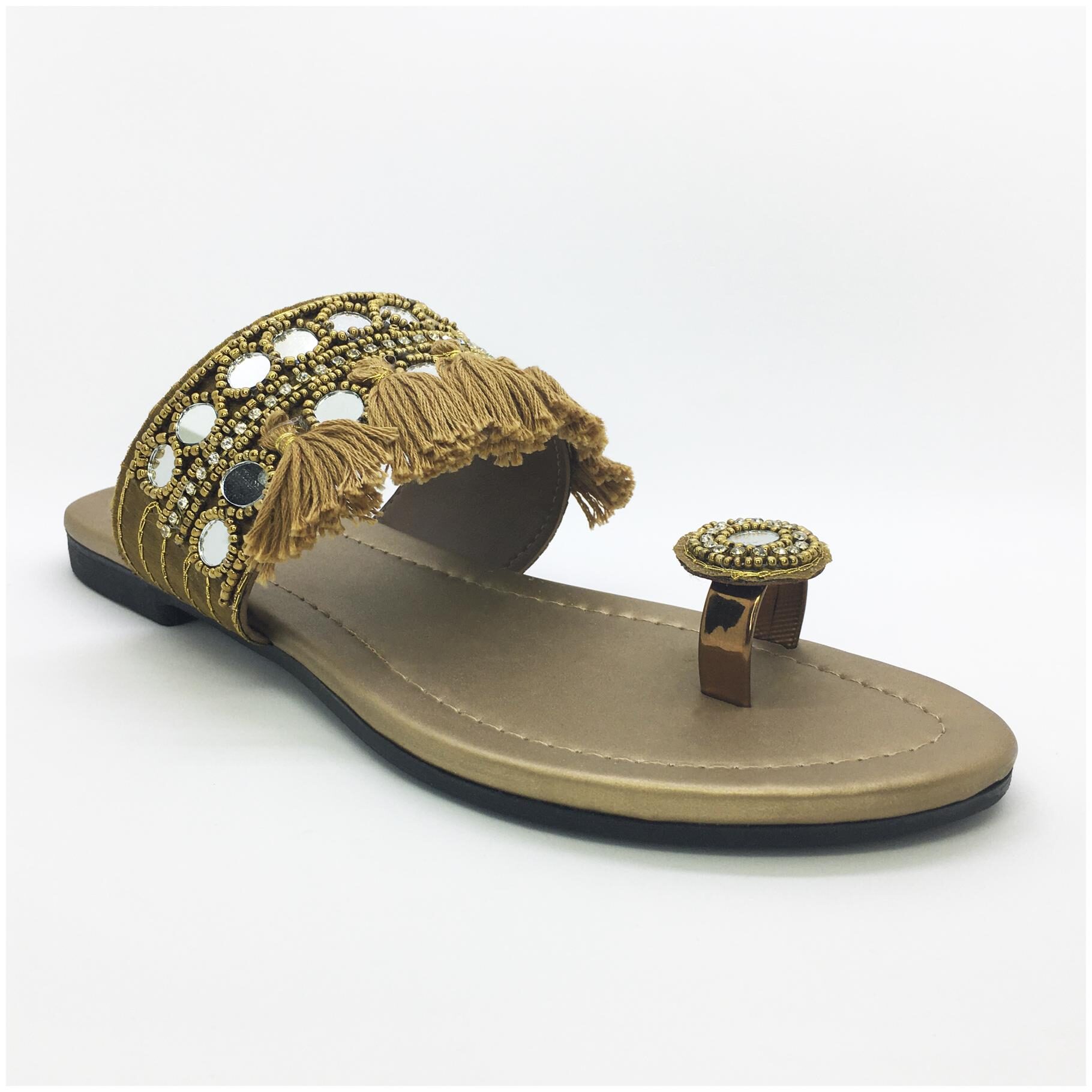 

WALK-N-STYLE Women Khaki One Toe Flats