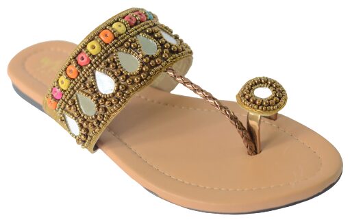 

WALK-N-STYLE Women Brown T-Strap Flats