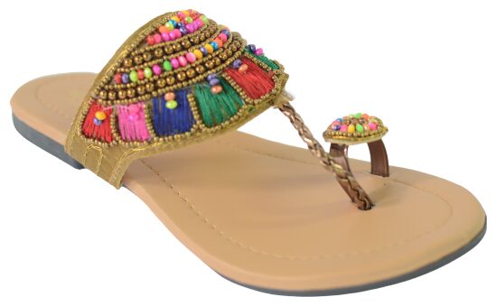 

WALK-N-STYLE Women Brown T-Strap Flats