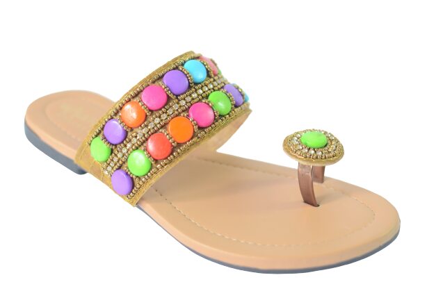 

WALK-N-STYLE Women Brown T-Strap Flats