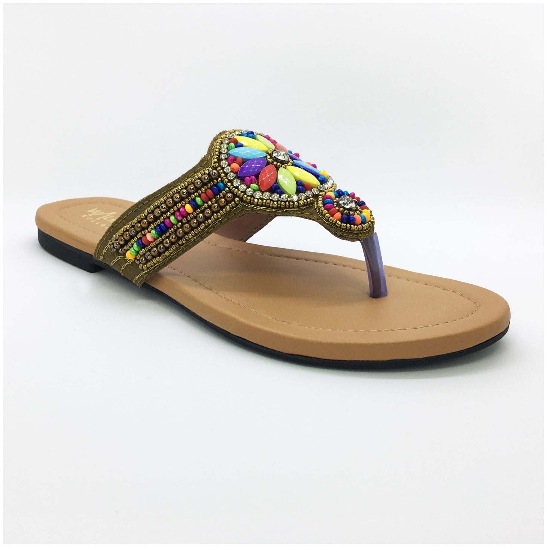 

WALK-N-STYLE Women Khaki One Toe Flats