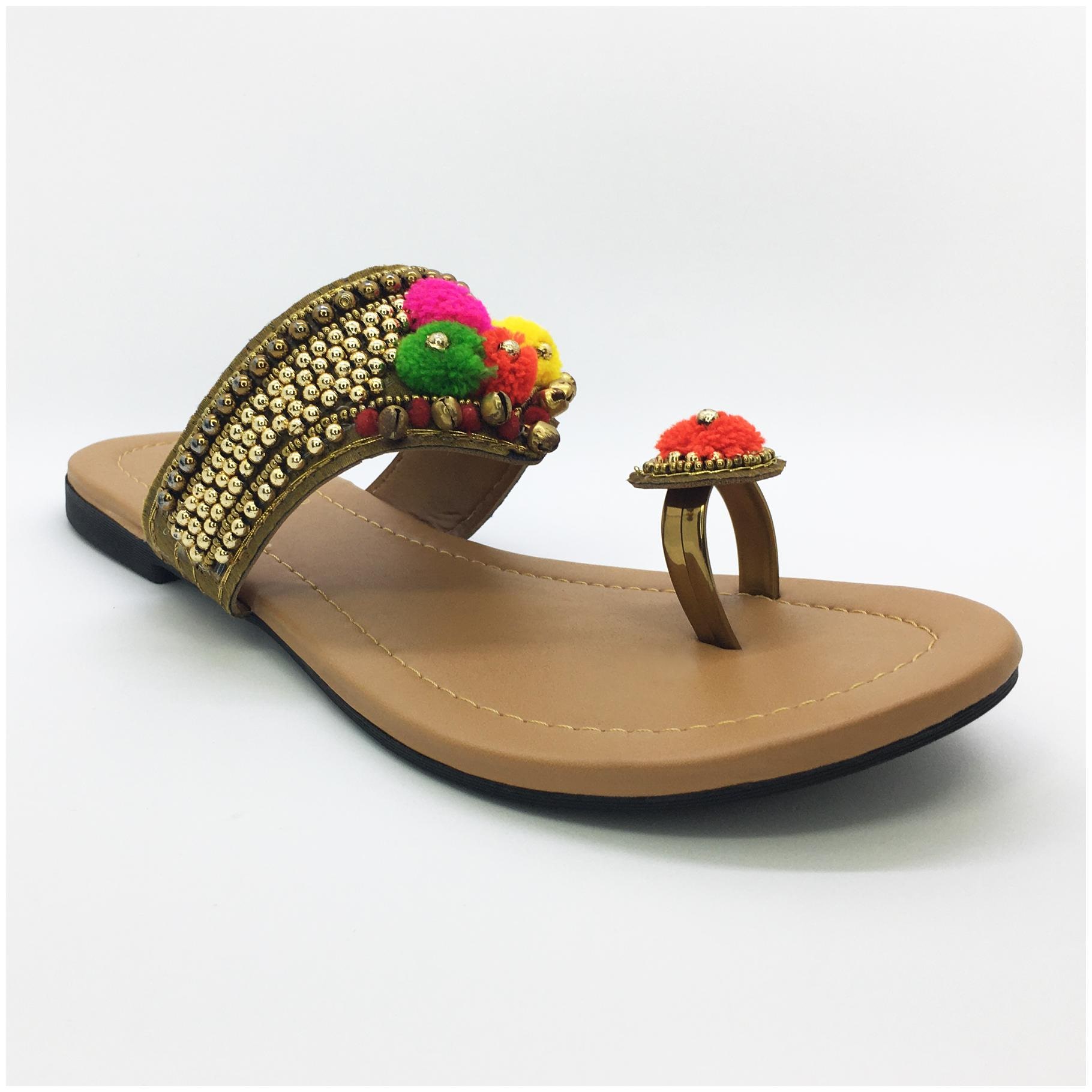 

WALK-N-STYLE Women Khaki One Toe Flats