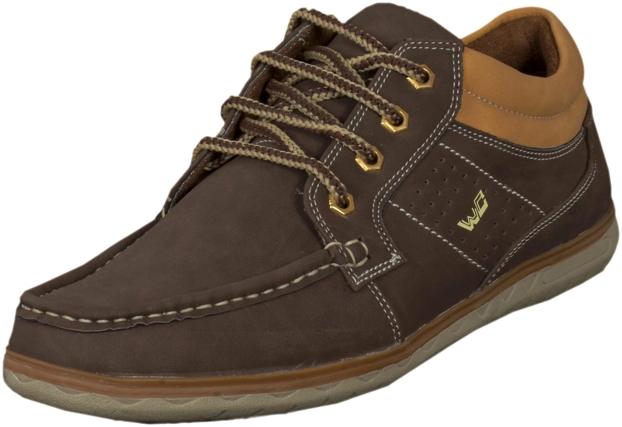 

West Code Men s Synthetic Leather Casual Sneakers Shoes 503-Brown Size 7