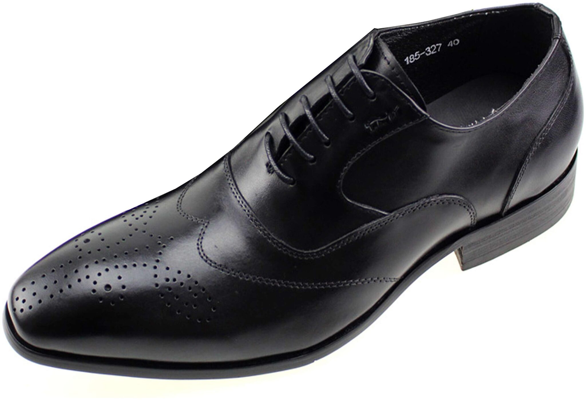

Wolven Handmade Flavio Black formal Oxford Shoes