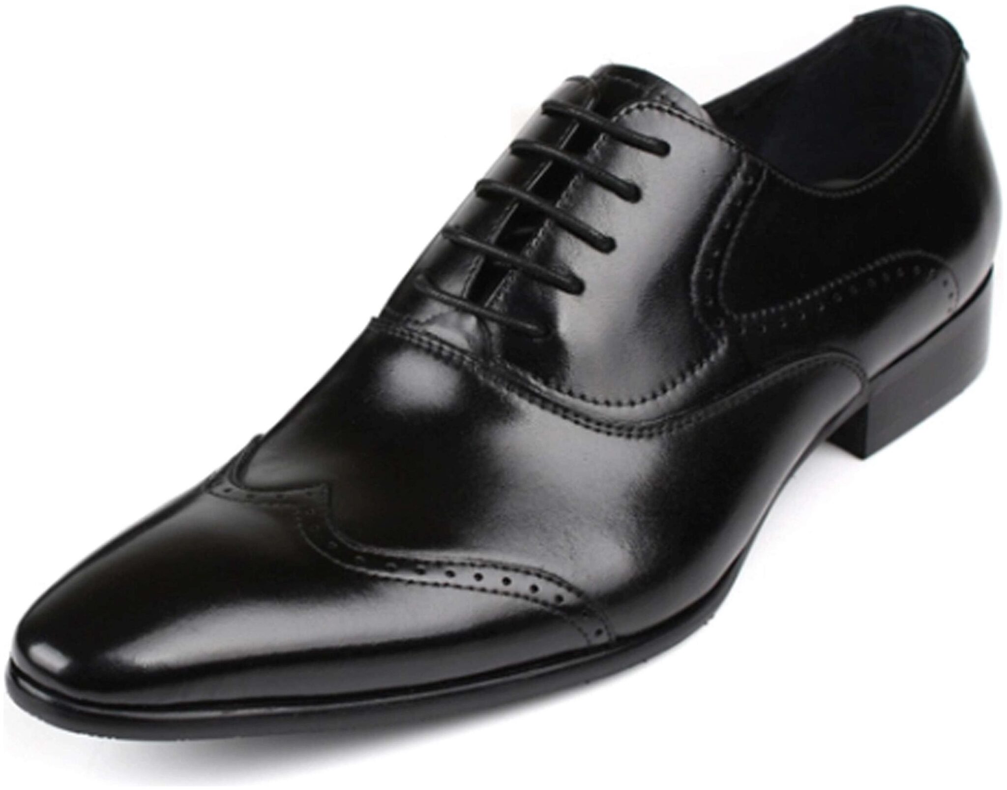 

Wolven Handmade Lisandro Black formal Oxford Shoes