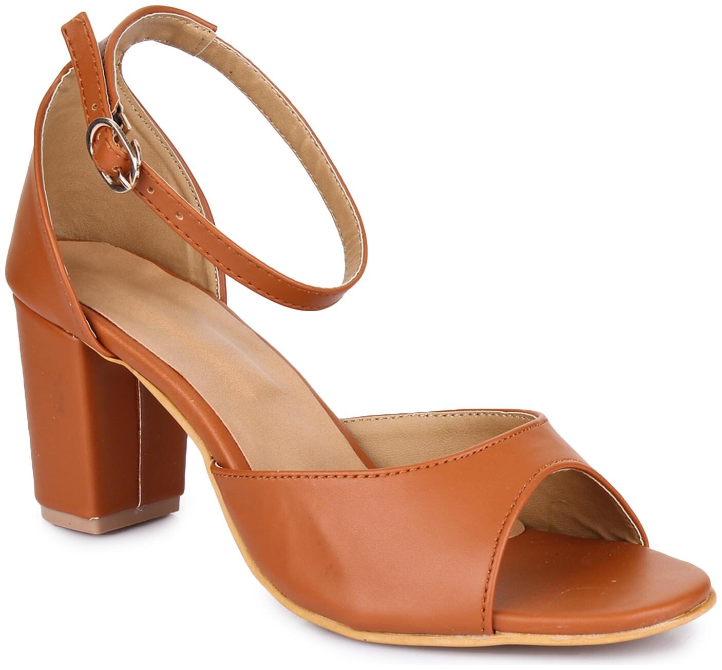 

RIMBOLL Women Tan Heeled Sandals
