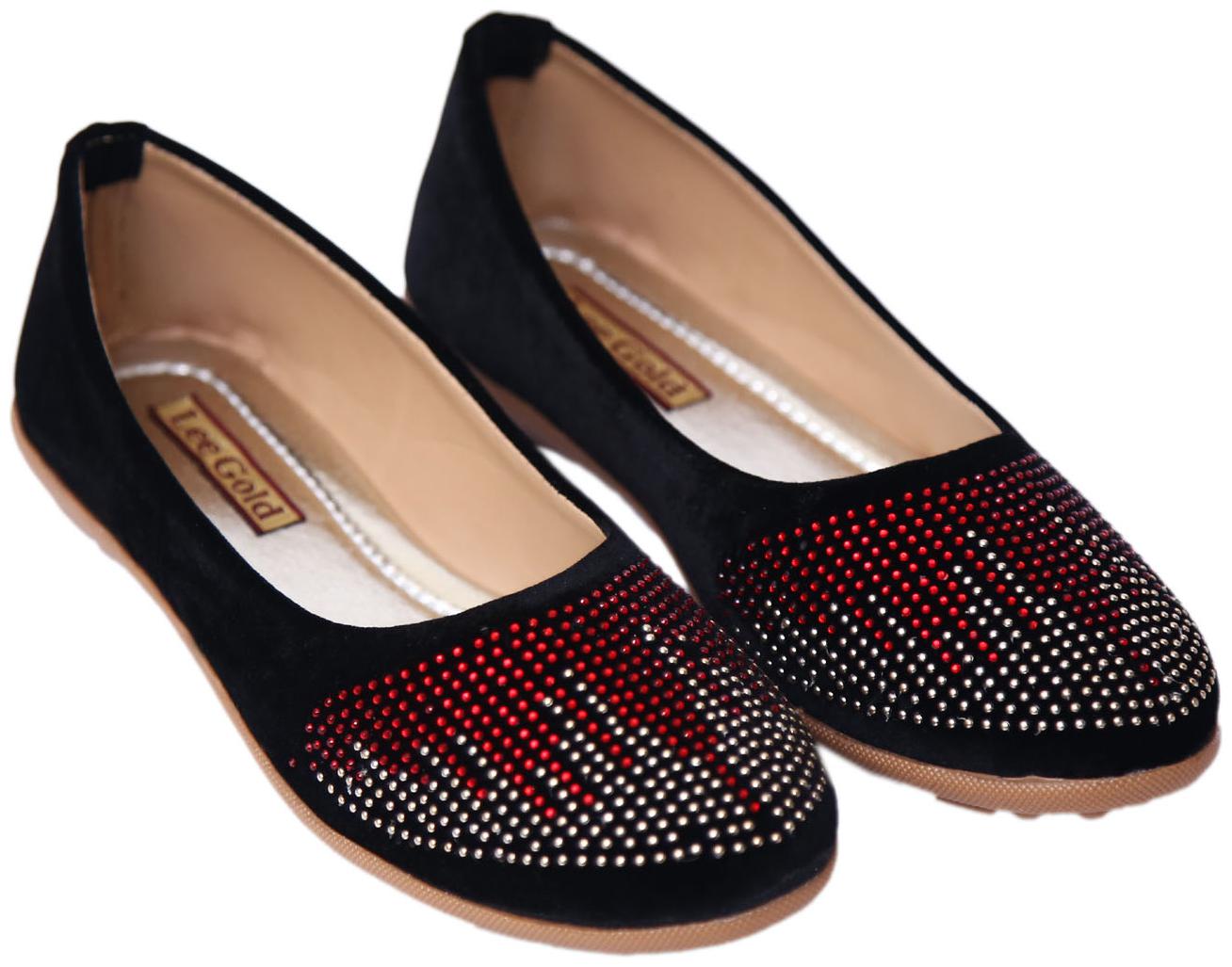 

VIRIDHI Women Black Red Bellies