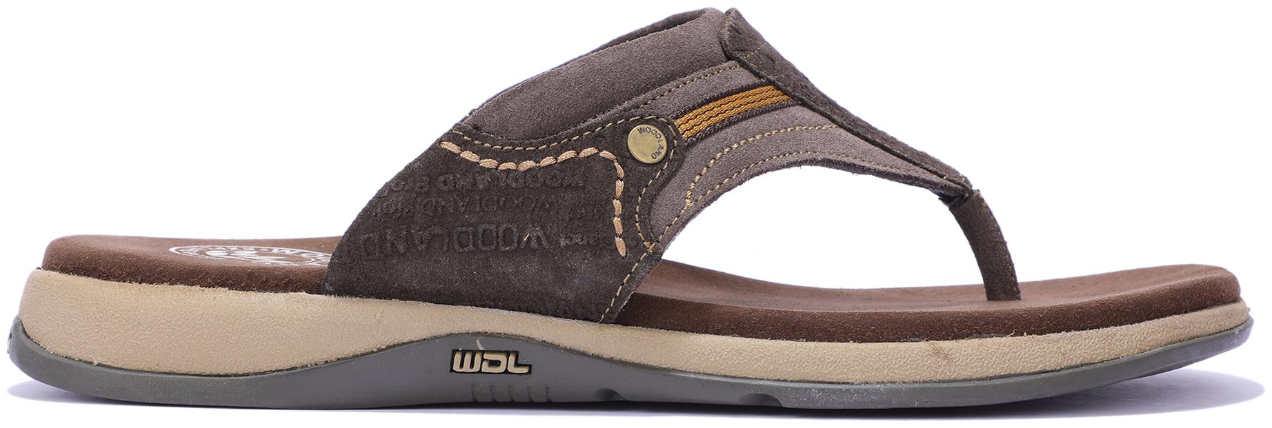 

Woodland Men Brown Sliders - 1 Pair