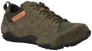 Woodland Casual Shoes For Men ( Green )