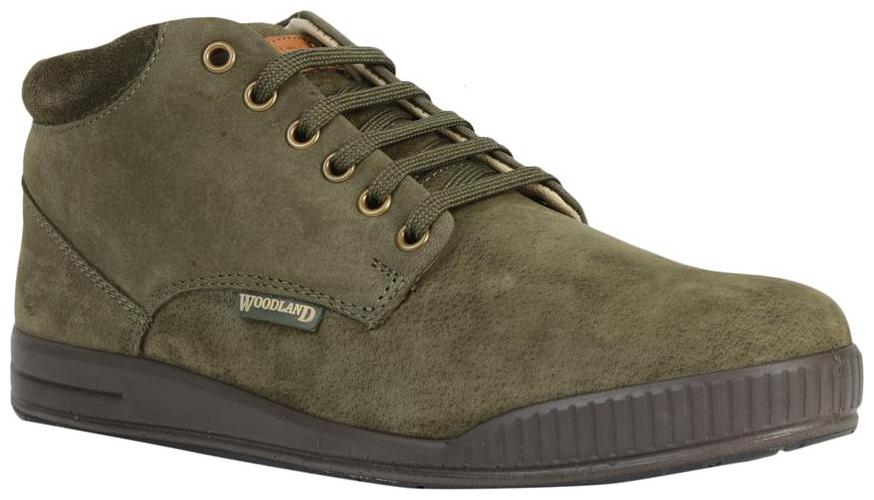 

Woodland Men Green Ankle Boots - MID ANKLE - GB 1620114 OLIVE