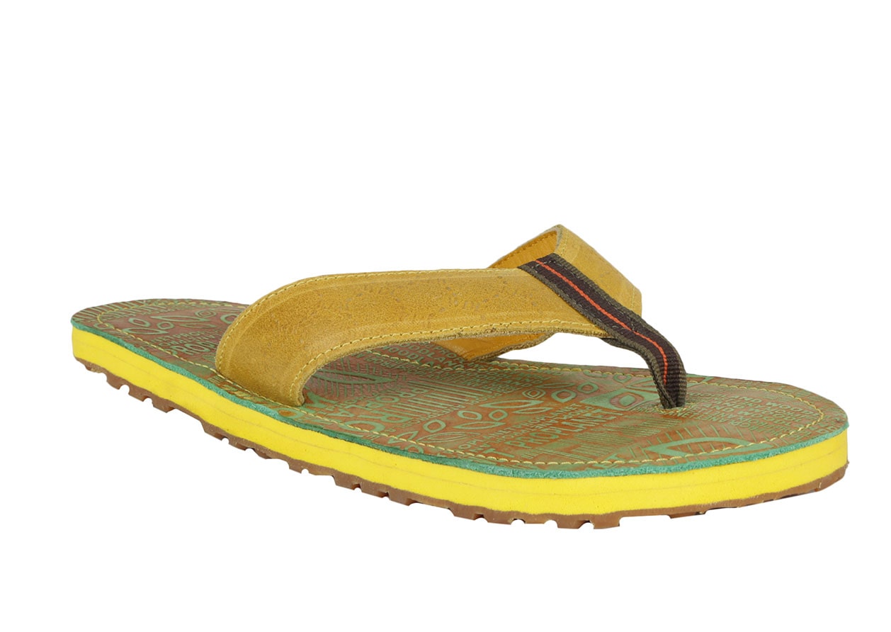 

Woodland Men Yellow Sliders - 1 Pair