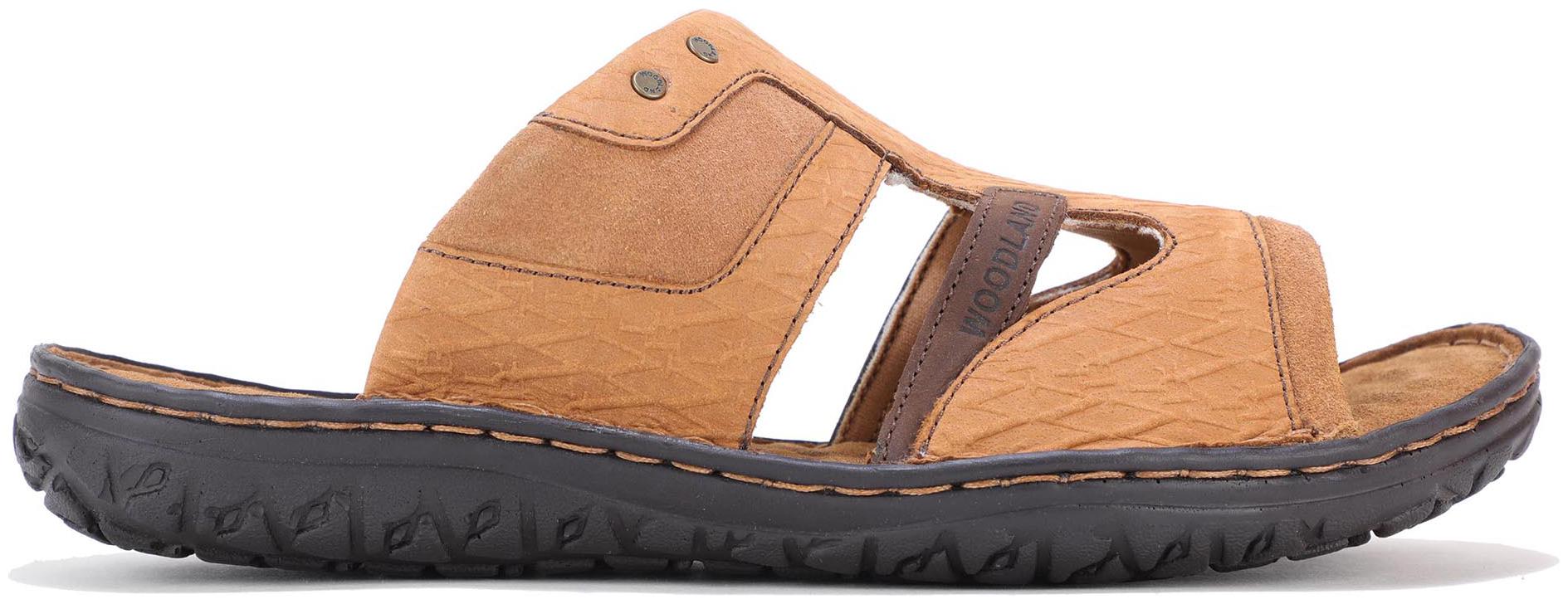 

Woodland Men Brown Sliders - 1 Pair