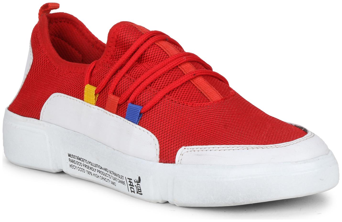 

YALA Men 1014-Red Walking Shoes ( Red )