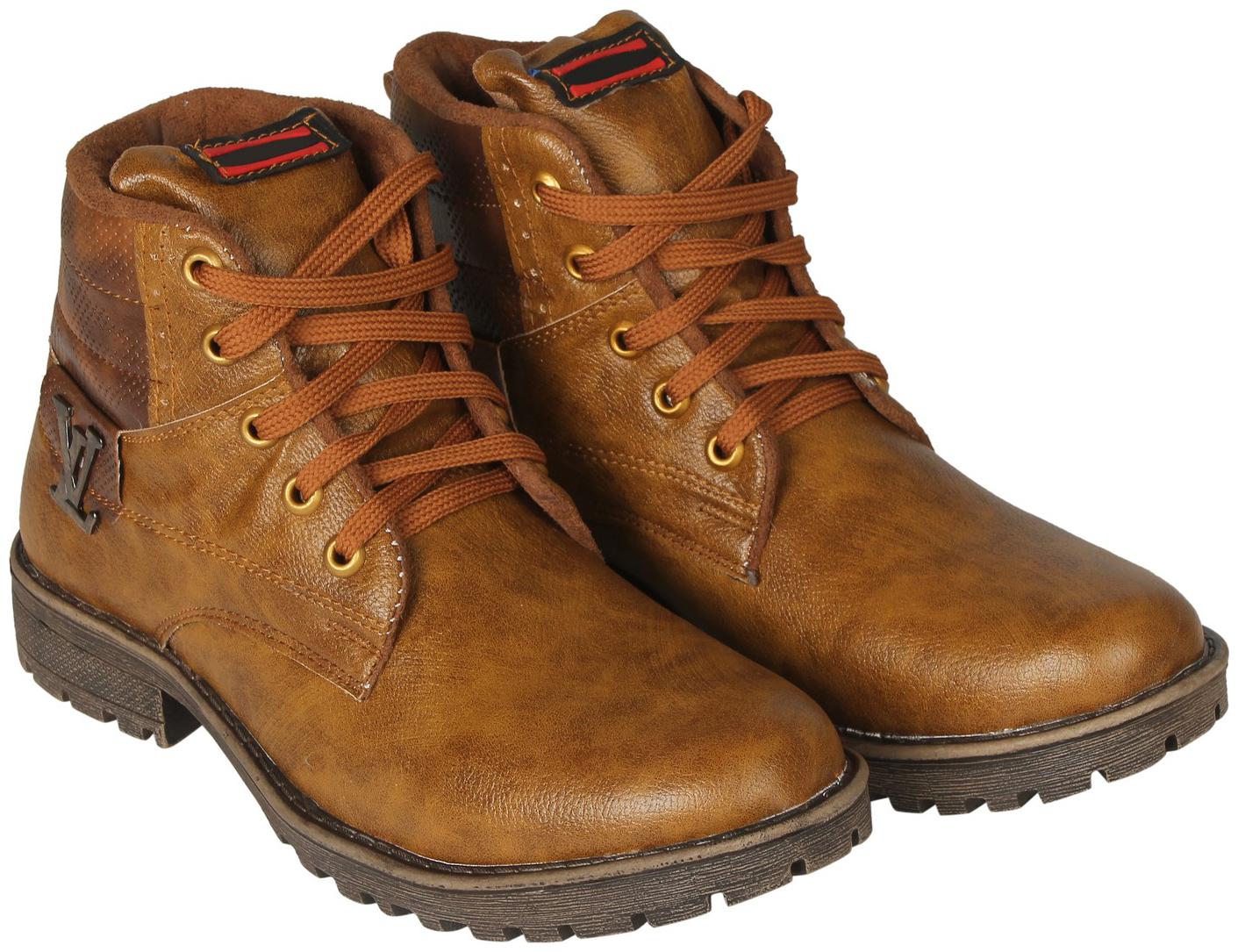 

Ziesha Men Tan Ankle Boots - BOOTS - ZMS1911