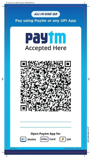 Paytm All-In-One QR Stickers (Set Of 3)