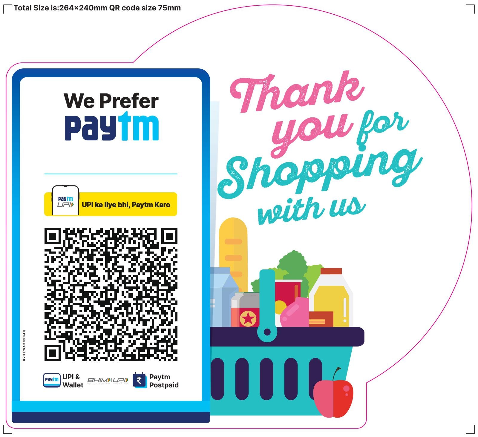 Buy Thank you for Shopping with us Stickers (Set of 2) Online at Low