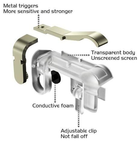 

AVYUKTA Wireless Joysticks For Android ( Transparent )