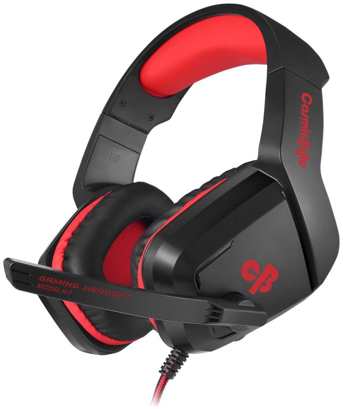 

Cosmic Byte Over ear Gaming Headsets With Mic - Red