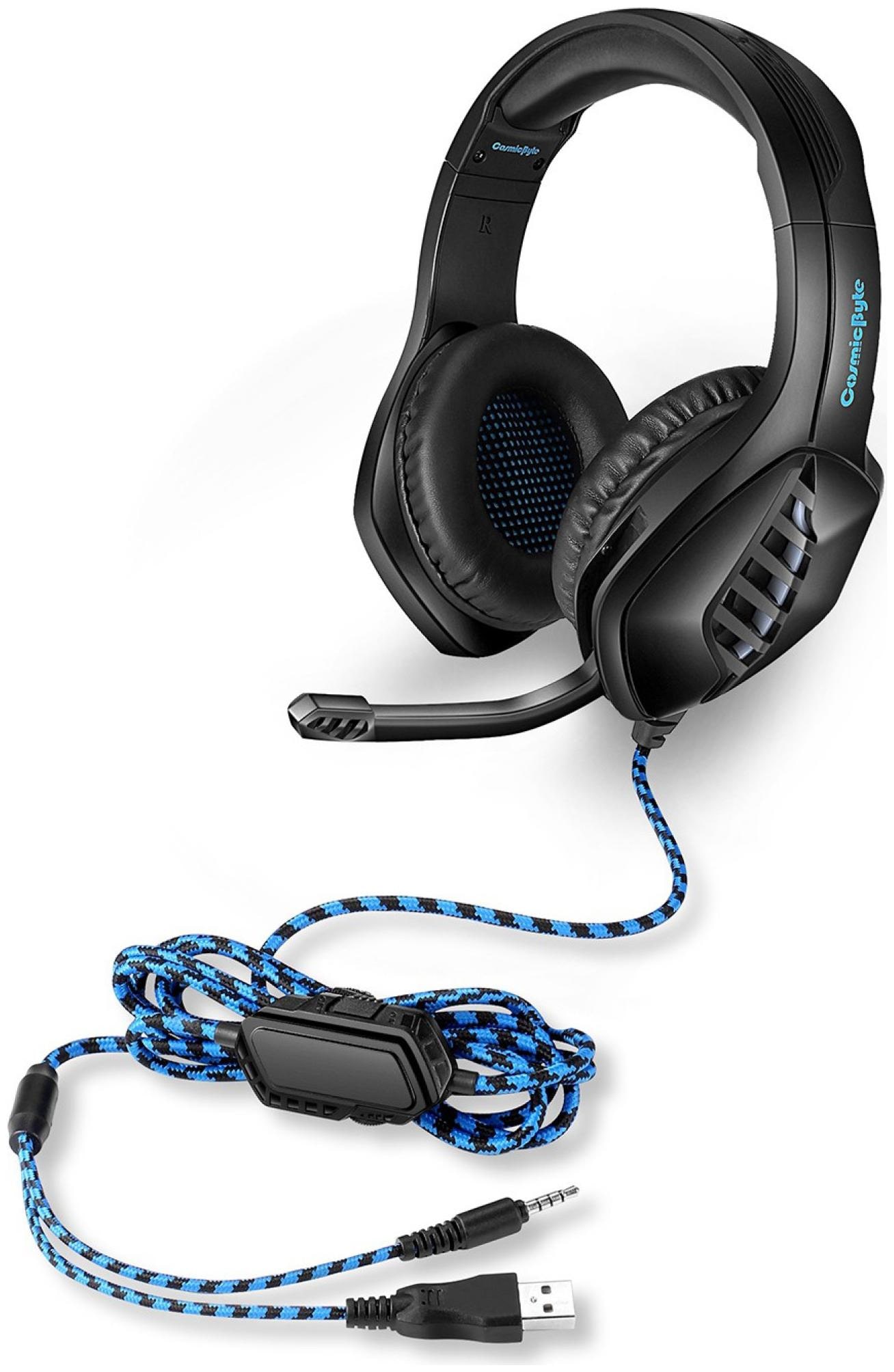 

Cosmic Byte Over ear Gaming Headsets With Mic - Black