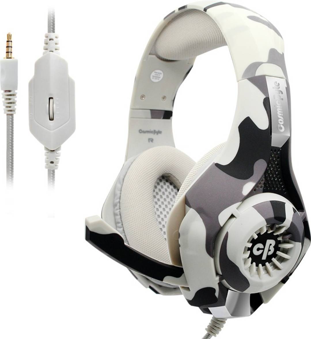 

Cosmic Byte GS410 Over ear Gaming Headsets With Mic - Grey