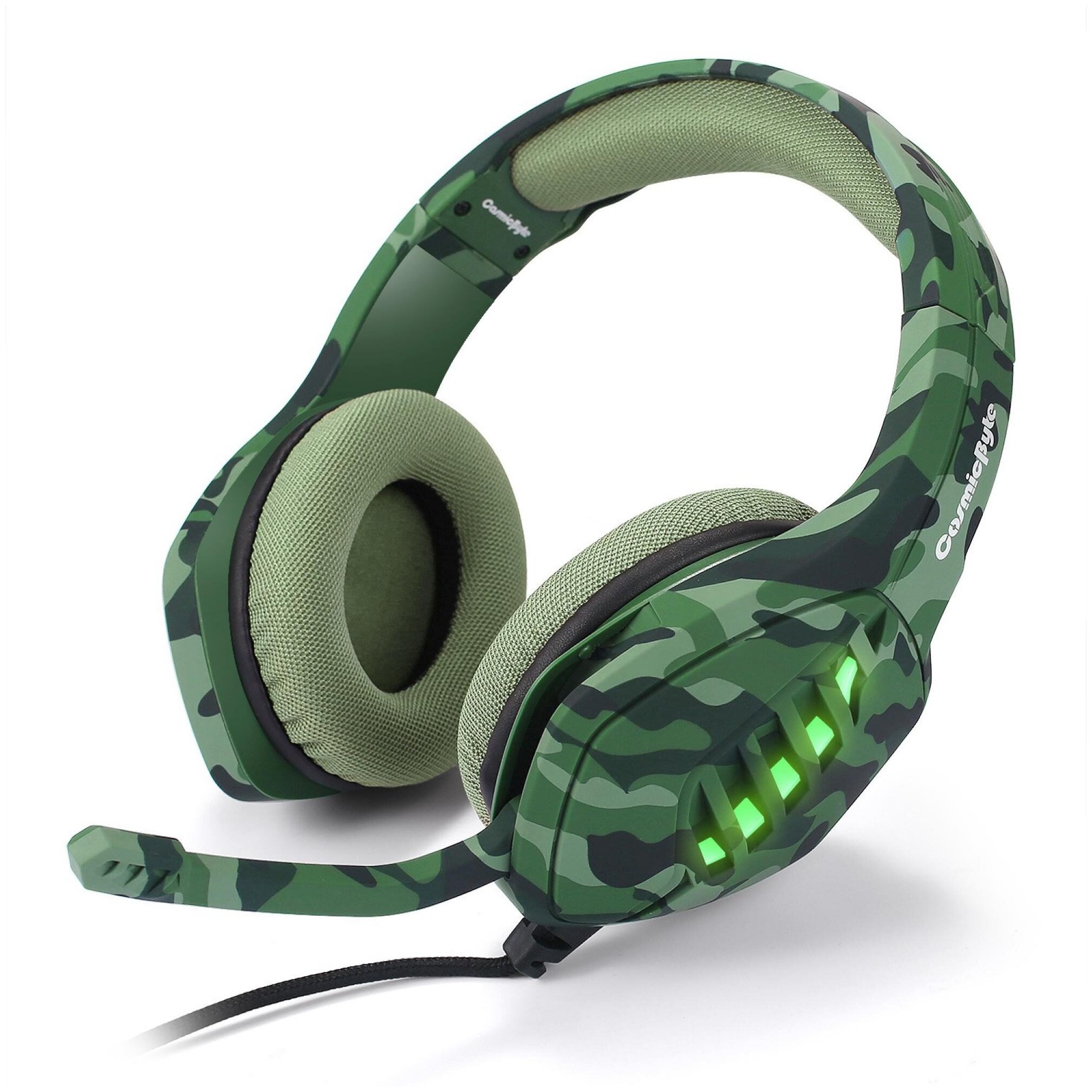 

Cosmic Byte GS430 Wired Headset Gaming Headphone (Camo Green)