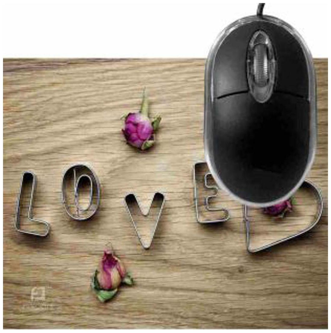 

FineArts Love Rose Mousepad With Terabyte 3D Optical USB Mouse