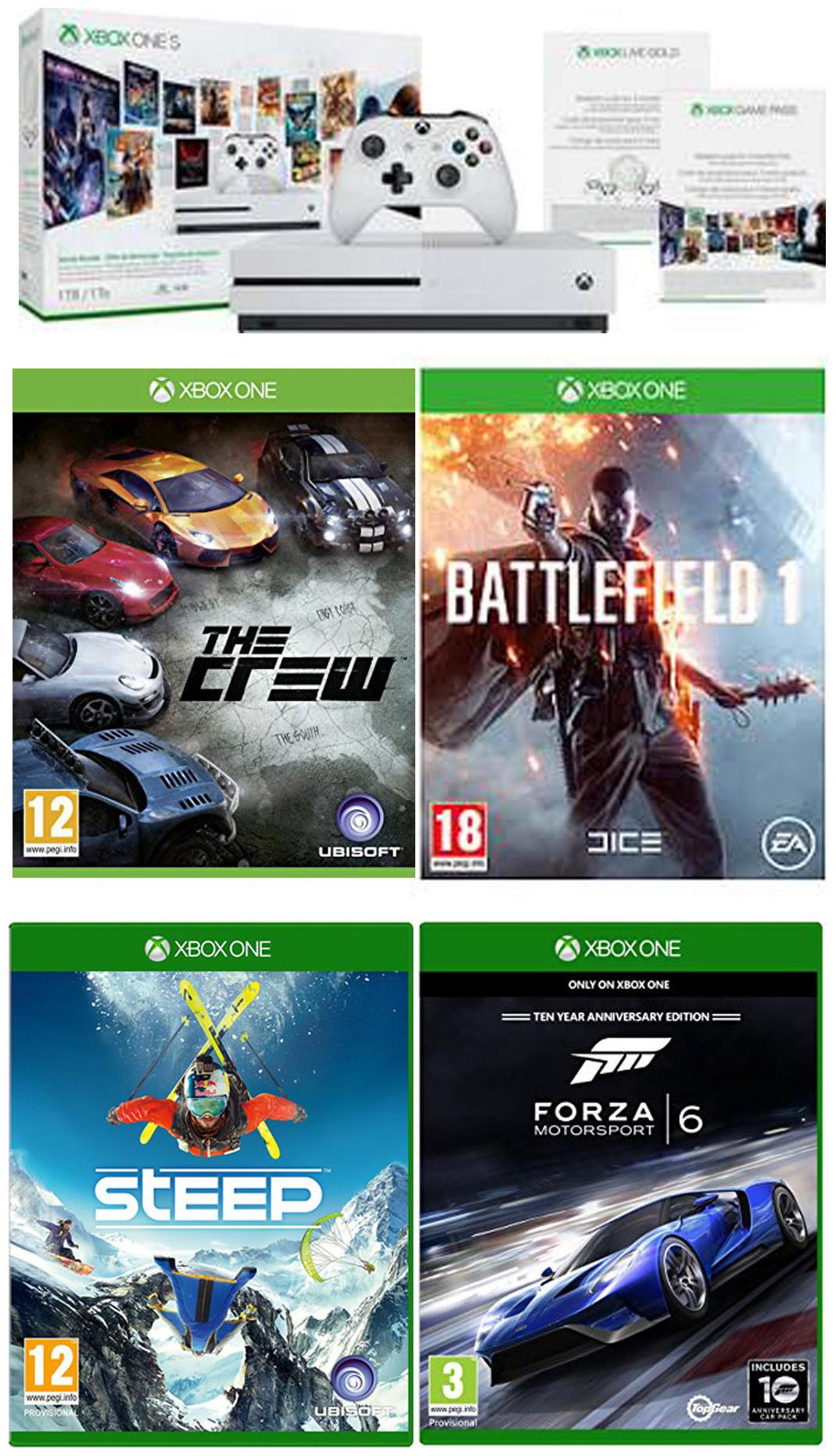 Buy Microsoft Xbox One S 1TB Console with "The Crew ...