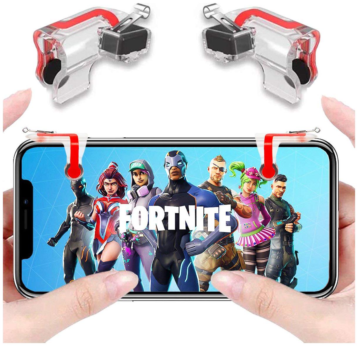 

Nory Pubg Game Trigger Fire Button Smartphone Mobile Joystick Game L1 R1 Shooter Controller Pubg Survival Rule Arbor Output ( Transparent )