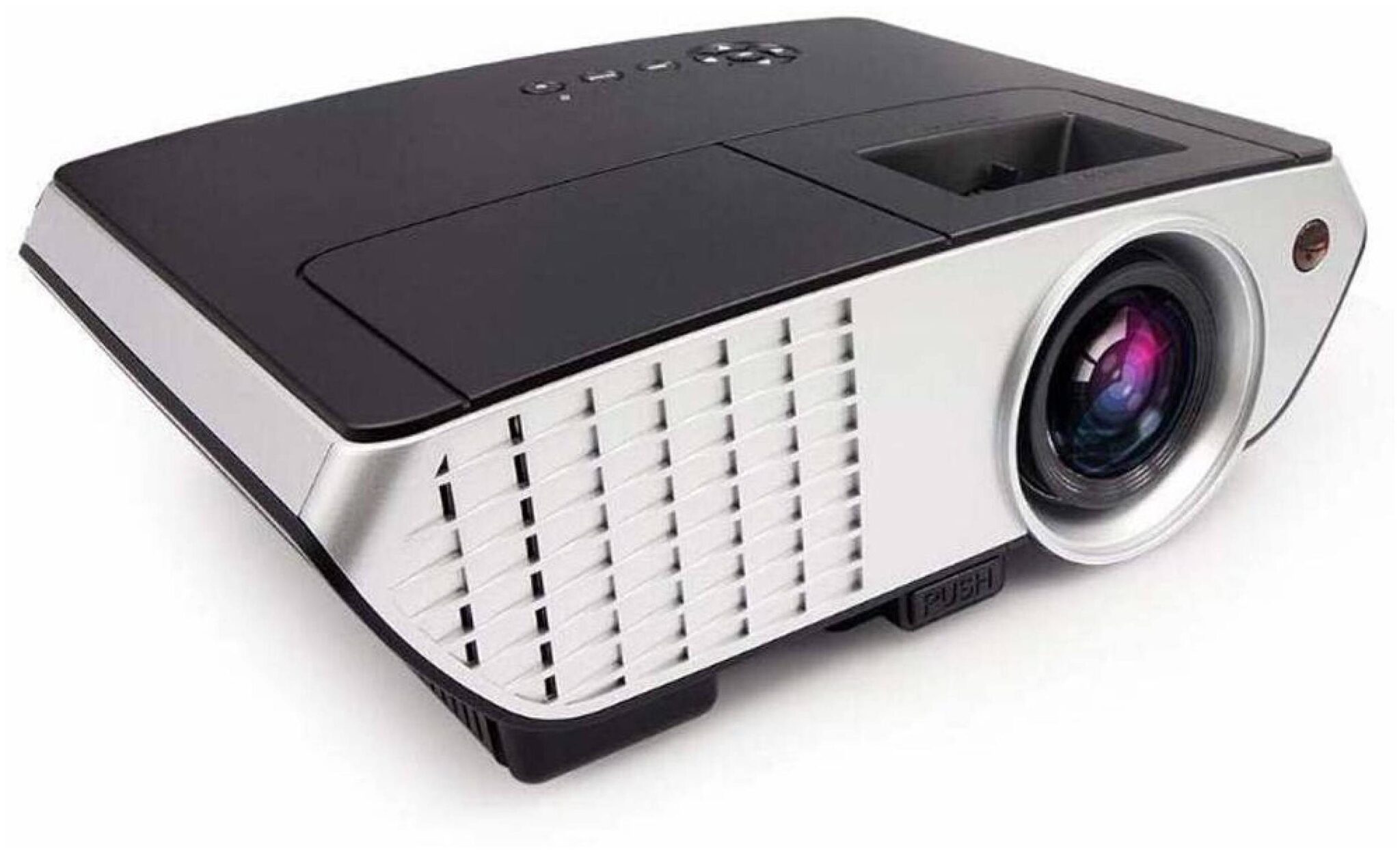 

Samyu Rd803 Full Hd 1080P Support 2000 Lumens Portable Projector (Black Silver)