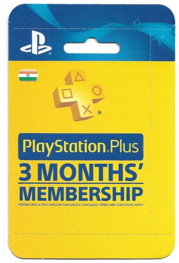 

Sony PlayStation Plus 3 Month Membership (Indian PSN account)