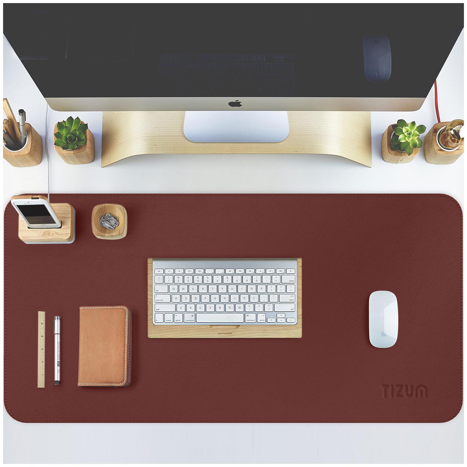 

Tizum Z14 Office Desk Pad Blotter Gaming Mouse Pad (Brown)