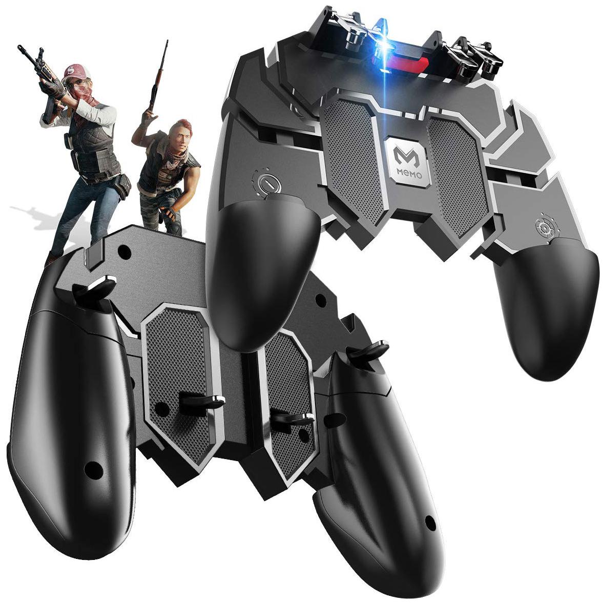 

TSV AK-66 Gamepad NEW arrivel AK66 Six Finger All-in-One Mobile Game Controller Fire Key Button for PUBG Gamepad