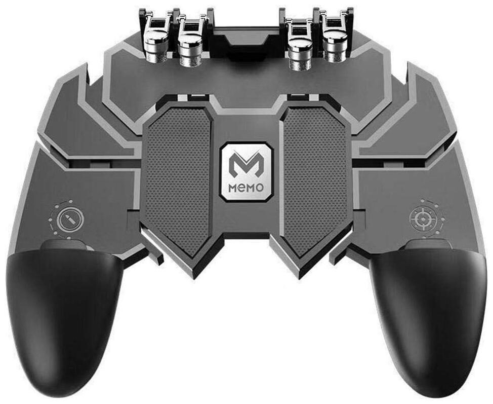 

TSV AK66 6 Finger All-in-One PUBG Mobile Remote Controller Gamepad -Black (Multi-Coloured)