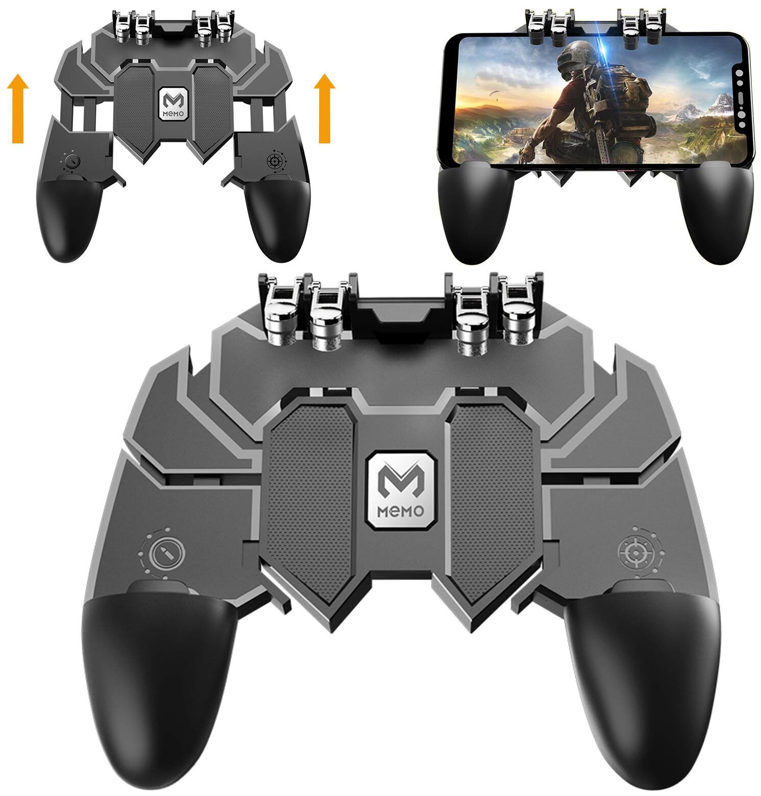 

TSV AK66 six-Finger Gamepad L2R2 Trigger for pubg Mobile Game Handle Gaming Trigger Sensitive Shoot and Aim for pubg